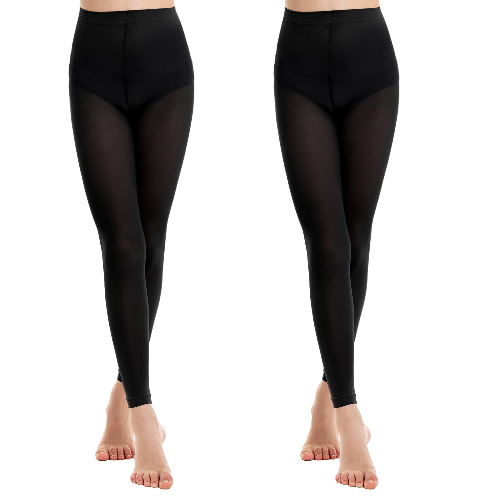 Manzi Girls Black Footless Dance Tights Matte Semi Opaque Ballet Tights 40D, ,11-14