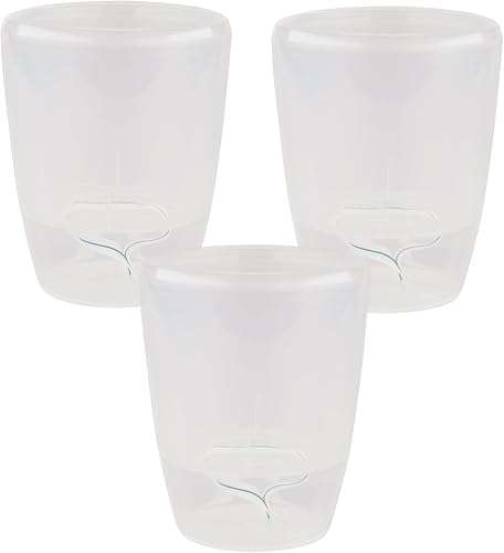 Miniatura 9 de DECOPOTS - Juego de 3 macetas de orquídeas de riego automático - Maceta absorbente para flores - Indicador de nivel de agua (juego de 3) - 4.9