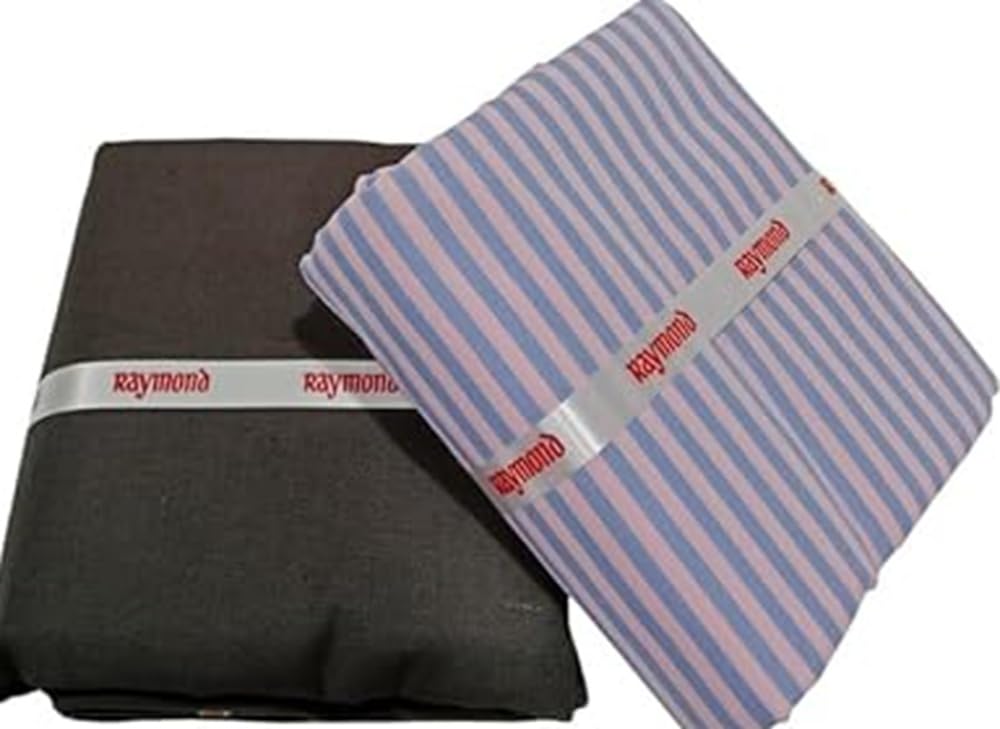 Men's Pure Cotton Shirt and Cotton Trouser Unstitched Fabric Set (Multicolour_Free Size) 324-image-47