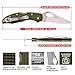 GANZO Firebird F759M Pocket Folding Knife 440C Stainless Steel Blade Nylon Glass Fiber Anti-Slip Handle with Clip Tactical Survival Fishing Camping EDC Knife (Green)