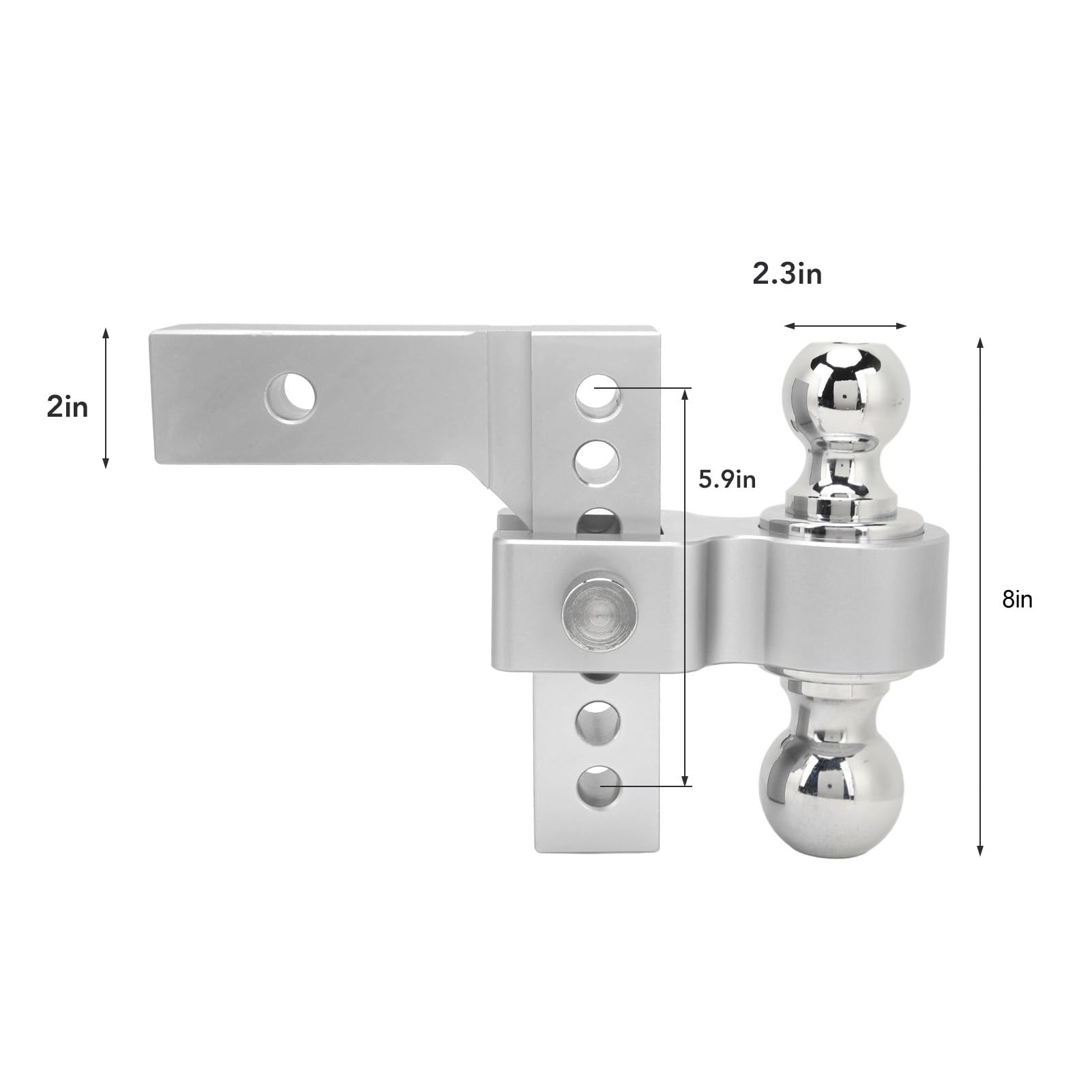 Enganche de Remolque 6in Caída Elevación 2in Receptor 12500LBS