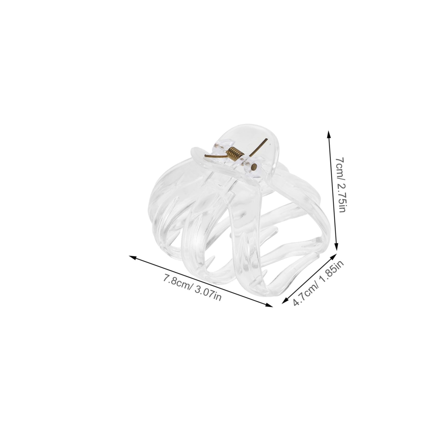 BESTYASH 15 Pezzi Fermagli Artigli Trasparenti Elastici per Capelli Spessi e Sottili Clip Morbide in Plastica Resistente Accessori Moda Donna per Acconciature Estive e Quotidiane