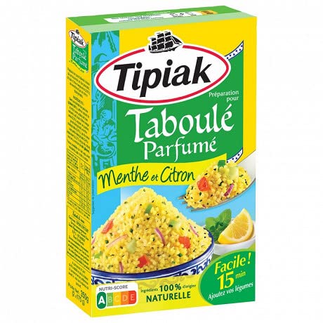 Préparation Pour Taboulé Menthe Citron Huile D'Olive 350G|Tipiak|(Lot De 4)|Best Deal