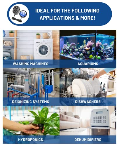 Leak Detector Alarm, Smart Sensor And Alert, Turns Off Flood Source, Pure Water Capable, Made In The Usa By Hydrocheck (Waterwatcher) #TOP2