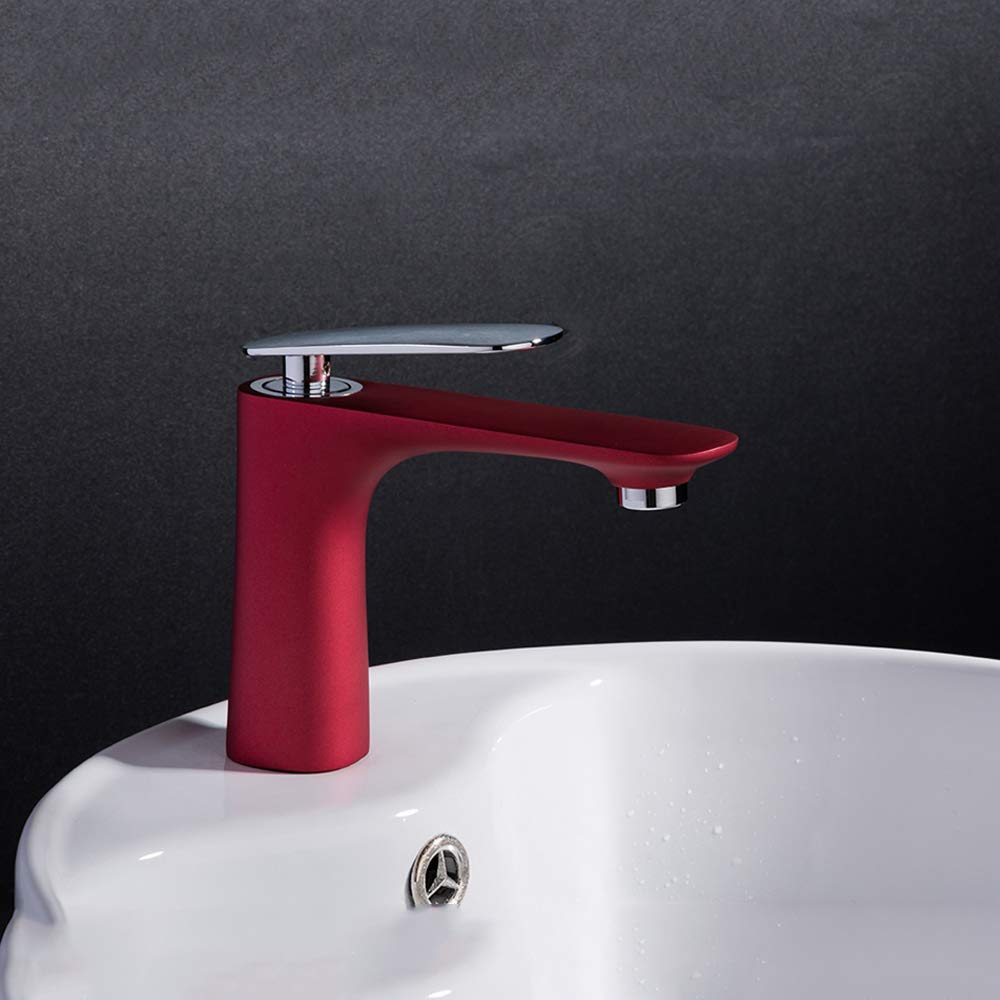 Amazon.com: GLYYR Modern Bathroom Sink Faucet, Single Hole Single