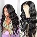 Human Hair Wigs Body Wave 18 Inch Brazilian Hair Wig Free Part Lace Frontal Wig For Women Pre Plucked With Baby Hair Natural Hairline 150% Density