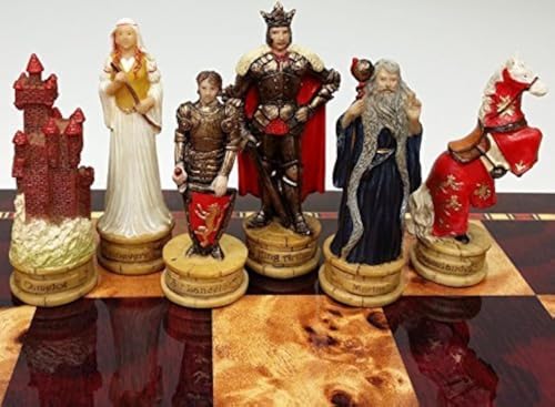 HPL King Arthur/Sir Lancelot Medieval Times Camelot Chess Men Set- NO Board