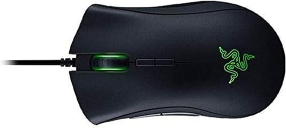 Razer DeathAdder Elite Gaming Mouse: 16,000 DPI Optical Sensor - Chroma RGB Lighting - 7 Programmable Buttons - Mechanical Switches - Rubber Side Grips - Matte Black