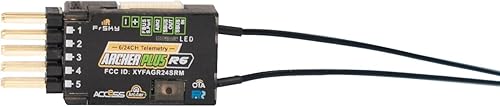 Miniatura 2 de FrSky 2.4GHz Archer Plus R6 Receptor 624 canales compatible con transmisores FrSky 2.4GHz AccessACCST D16 (HELIDIRECT)