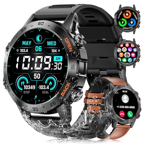 Smartwatch militare da con funzione telefonica touch screen HD da 1.39 100+ modalità sportive uomo