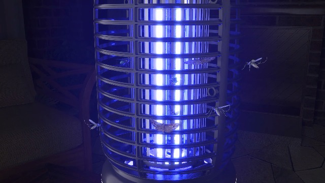 AccEncyc Lampada Antizanzare Elettrica 4200V – Repellente Per Interni/Esterni Impermeabile IPX4 – Copertura 150 Mq Con Raggio UV 360°