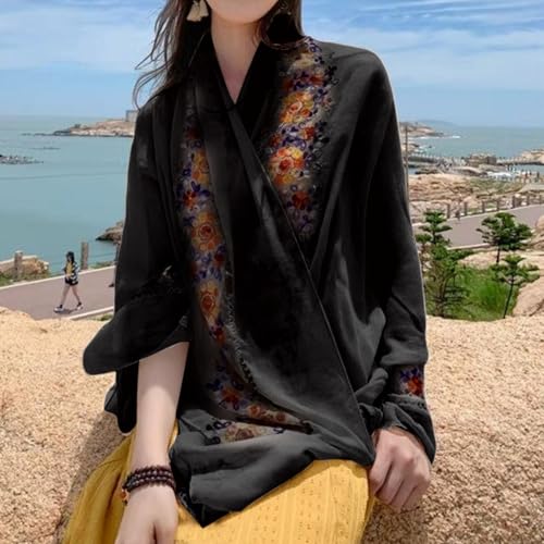 Women's Summer Scarf Fashion Boho Pashmina Shawls and Wraps for Dress Soft Scarf for Women Floral Printed Scarves2