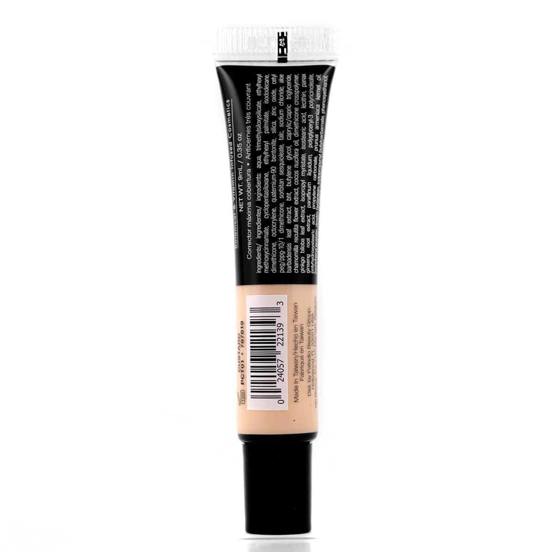 Corrector de cobertura completa - Fórmula cremosa para rostro y debajo de los ojos, disfraza ojeras, manchas, líneas finas, unifica el tono de la piel (natillas) 9