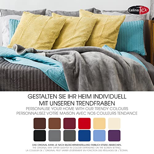 CelinaTex TV-Decke mit Ärmeln und Fußtasche Flauschige Kuscheldecke XL 170 x 200 cm grau Mikrofaser Fleece Soft Oeko-TEX – Ansicht 5