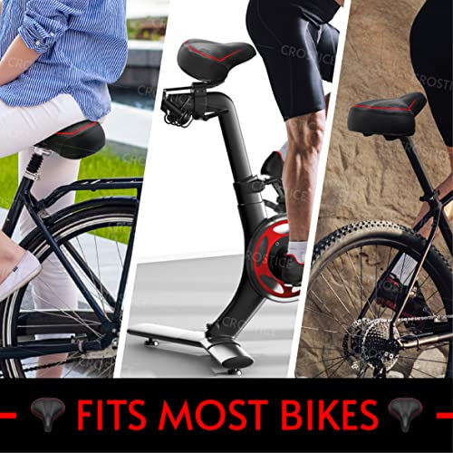 Crostice CH-WS-01 Wide Bike Seat Compatible With Peloton Bike & Bike Plus, Upgraded Comfort Bike Seat Cushion thumb #3