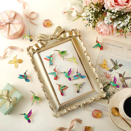 Image of Yinkin 24 /48 Pcs Bird Enamel Brooch Colorful Bird Lapel Pin Animal Brooches Cute Lapel Pin for Women Jewelry Pin Dress Accessories Mother's Day Birthday Gift