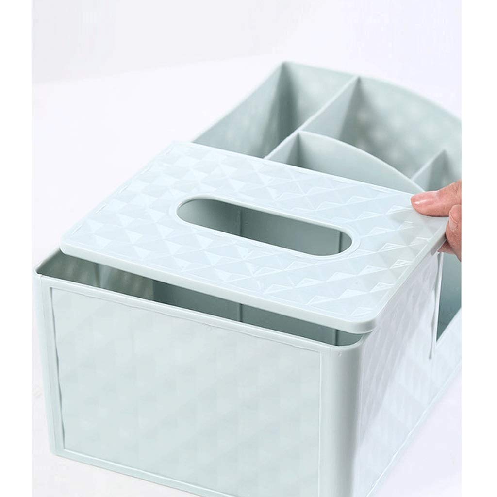 Organizador de maquillaje, caja de almacenamiento de cosméticos, estante, caja de pañuelos, artículos diversos para el hogar, lápiz labial de escritorio, caja de almacenamiento para cuidado de la pi