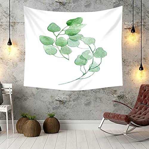 Tapiz de pared de hojas verdes KnSam de 150 x 130 cm para un salón relajante y fresco 6