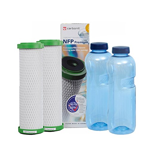 NFP-Premium Carbonit Paket 3 - GRATIS: 2 TRITAN-Flaschen - frei von Bisphenol-A Cover