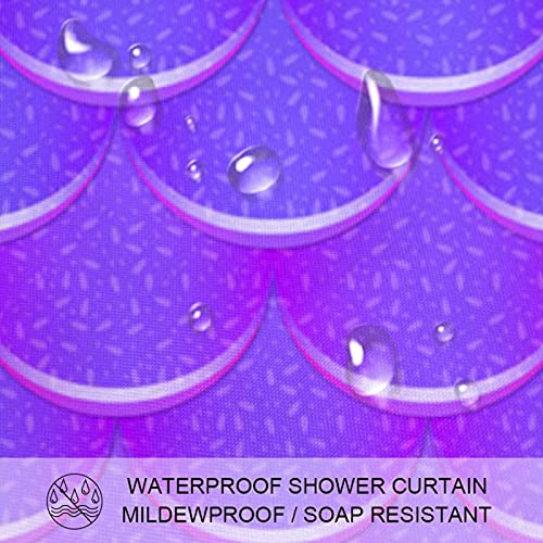 Rideau de douche motif queue de sirène textile de qualité supérieure - 4