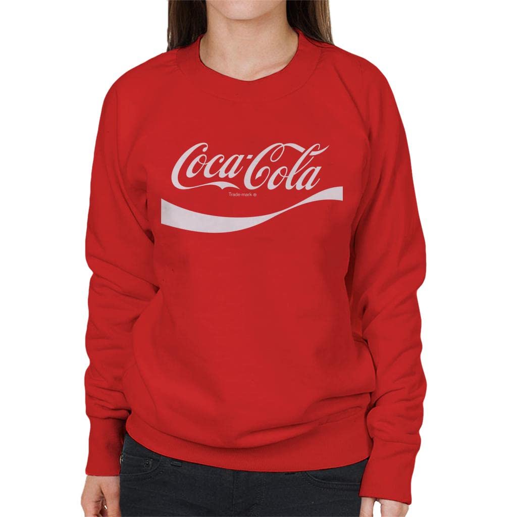 All+Every Women's Red Coca Cola 1941 Swoosh Logo Sweatshirt