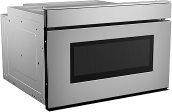 SHARP SMD2479JS Smart Microwave Drawer Oven with Easy Wave Open, 24-inch, 1.2 Cubic Feet, 950 Watt, Concealed Glass Touch Control Panel, Compatible with Alexa Certified, Stainless Steel