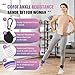 Ankle Resistance Bands with Cuffs, Ankle Bands for Working Out, Kickbacks Hip, Leg Glute Exercise Equipment with Training Poster, Resistance Workout Equipment for Women(Purple)