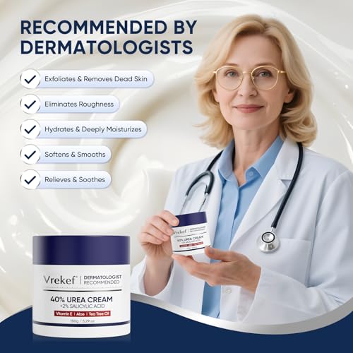 Urea Cream 40 Percent for Feet Maximum Strength, Urea Cream 40% Plus Salicylic Acid 2%, Foot & Hand Cream for Dry Cracked - Image 5