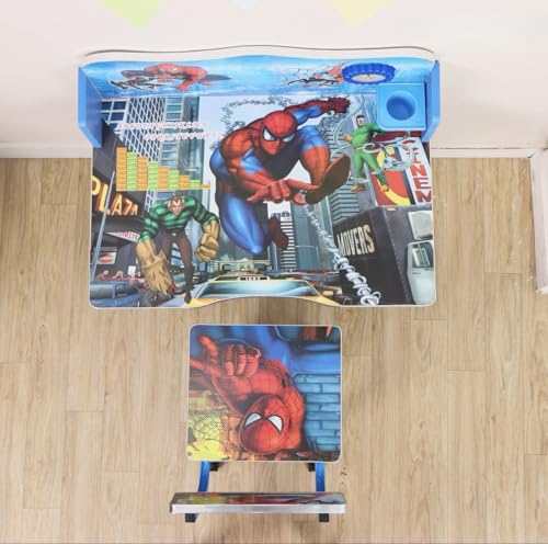 Image of Kids Study Table and Chair Set (Blue) | 4-15 Years | Adjustable Height| Strong and Ergonomic