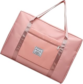 2 peças bolsa de viagem bolsa de viagem grande sacos de armazenamento de roupas grande bolsa de viagem bolsa de bagagem de mão bolsas de transporte bolsas de transporte bolsa de bagagem bolsa de organização de roupas bolsa de roupas bolsa de roupas, rosa, 44X33X15CM, Centímetro
