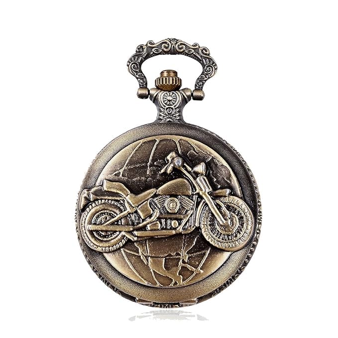 BANISTROKES Vintage Motorbike Pocket Watch Keychain – Gift for Christmas, Christmas Day, Birthday, Anniversary, for Brother, Boyfriend, Husband, Dad, Friend, Corporate Gifts – Keyring BANISTROKES Vintage Motorbike Pocket Watch Keychain – Gift for Christmas, Christmas Day, Birthday, Anniversary, for Brother, Boyfriend, Husband, Dad, Friend, Corporate Gifts – Keyring