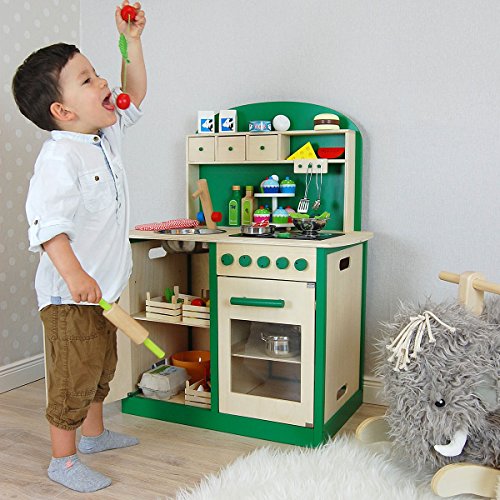 Kinderküche, Sun, Spielküche aus Holz, grün – Bild 4