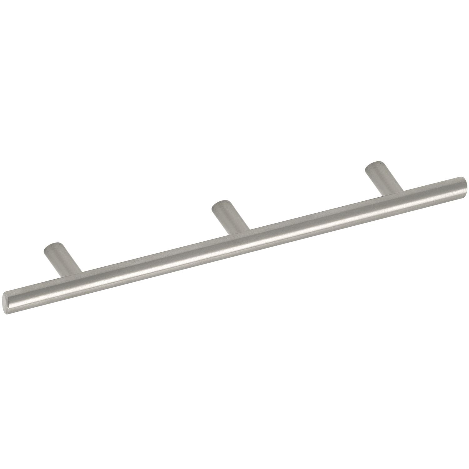 Unbekannt Grimme Eloni 8570310800 Basic Cupboard Handle (Barell) Diameter 14 mm Width 880 mm Bar Handle Brushed Stainless Steel Silver Hole Spacing 2 x 400 mm