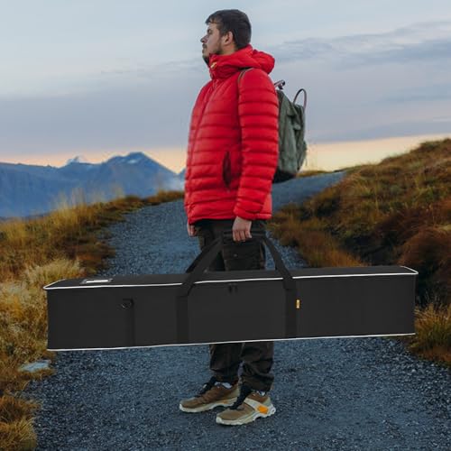Image of Multifunctional Tripod Bag 50 X 10 X 10 Inches / 127 X 25.5 X 25.5 cm Heavy Duty Tripod Carrying Case with Handle for Lights, Speakers, Cameras, Booms, Microphone Stands, Black