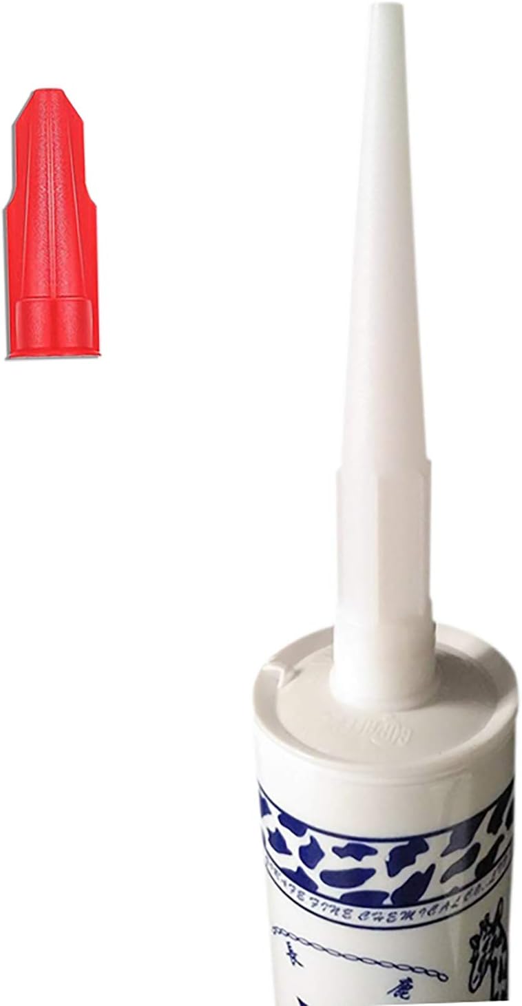 Sealant Nozzle,8 Pieces Silicone Sealant Nozzles Mastic Cartridge Spare