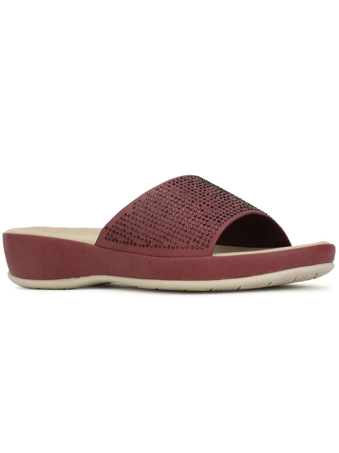 Bata Comfit Womens HELENE Mule Slippers (5715160_MAROON_3 UK) (B0C6758GPP) Amazon Price History, Amazon Price Tracker
