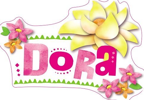Vinilo decorativo Dora The Explorer 5 x 3 pulgadas