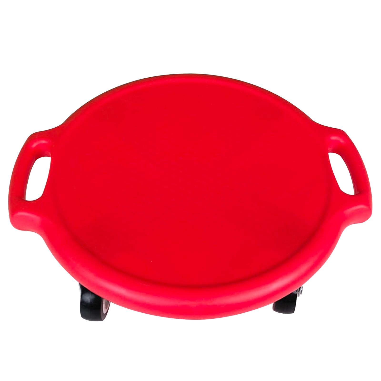 Kids Sitting Scooter Board with Universal Wheels Swivel Casters Round Plastic Floor Surfer Sports Scooters with Rollers Autism Kids Sensory Scooter Board for Gym Class Physical Education Home Use — image 1