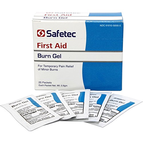 Safetec First Aid Burn Gel 0.09gm Packets (25 Packets)