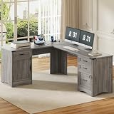 Decofy 67-inch L-Shaped Standing Desk