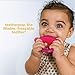 Teetherpop Fillable Silicone Teether for Babies – Breastmilk Popsicle Molds for Teething with Spill-Proof Sippy Slits – Freezable Baby Teethers for Liquids & Purées - Cool Teething Relief (PinkLimon)