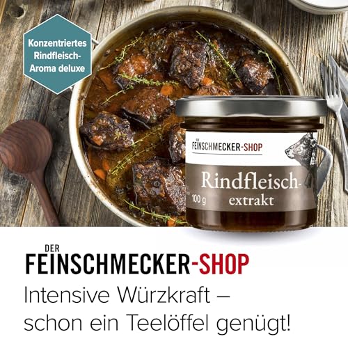 Der Feinschmecker 100g Südamerikanischer Rindfleischextrakt I Mit argentinischem Rindfleisch I Ohne Farb- und Konservierungsstoffe I Höchste Qualitätsstandards aus rein natürlichen Zutaten