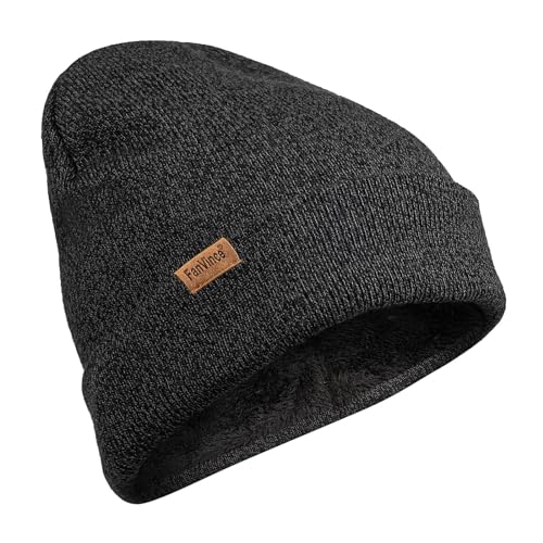 Image of Beanie for Men Winter Thermal Cuffed Knit Hat Warm Gifts Womens Beanies