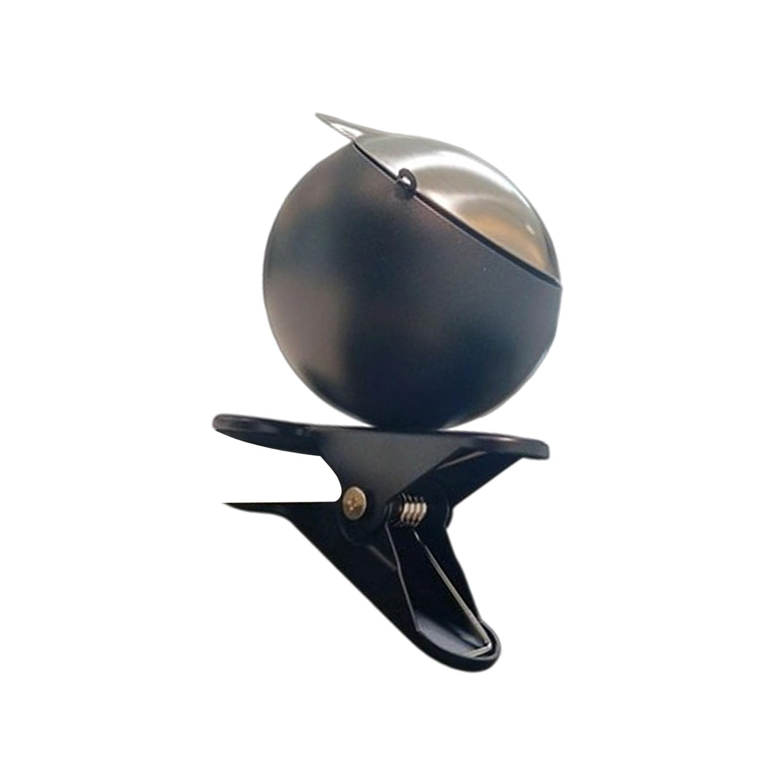 HZBB Duty Iron Ashtray with Clamp on Attachment for Tables Side Railings Strong Grip WIndproof Lid Ashes Container Iron Ashtray