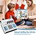 Calculator Cash Register Toy Gift for Kids Age 3, 4, 5, 6, 7, 8+ Year Old, 120 Pcs Grocery Store Playset with Toy Cash, Grocery Boxes， Microphone, Play Cash Register for Toddlers 4-8, Silvery