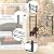 Goplus Firewood Rack Indoor, 36” Firewood Holder with 4- Piece Fireplace Tools-Shovel, Poker, Tongs, Brush, Kindling Holders, Heavy Duty Indoor Log Storage Rack, Outdoor Wood Rack for Fire Pit, Stove