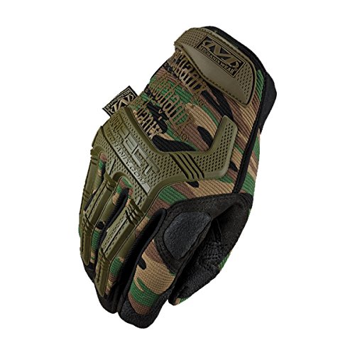 MECHNX M-Pact Woodland Camo Negro, Marrón, Verde - Guantes de seguridad (Negro, Marrón, Verde, XL, SML)