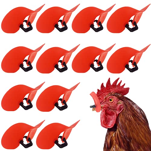 Lot de 12 Lunettes De Protection Anti-Pecking pour Poule,...