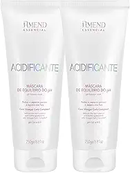 Amend Máscara Acidificante Equilíbrio pH, Kit com 2 Unidades, 250g Cada, Reduz Aspecto Poroso