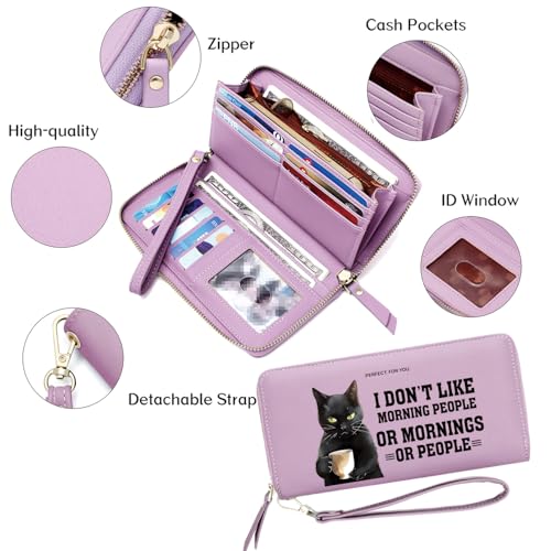 OIDERY Customized Cat Wallets for Women,Birthday Gift,Holiday Gift for Friend,Valentine's Day Gift for Wife,Mother,Daughter,Ladies4